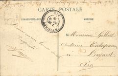 Jet de Metz de la POSTAL de la VENDIMIA del agua de la explanada de I