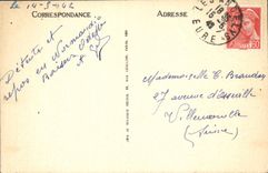 CPA Le Grand Andely Hotel du Grand cerf Cheminee normande
