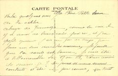 VINTAGE POSTCARD Jumieges Old entry of I' Abbaye