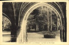 VINTAGE POSTCARD Jumieges the Abbey the Wrought iron Well