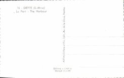 POSTAL MODERNA Dieppe los barcos portuarios