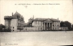 CPA Alencon Chateau des Ducs et le Palais de Justice