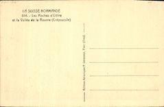 CPA Les Roches d'Oetre et la vallee de la Rouvre 