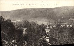 CPA La Normandie Clecy Panorama du Peg et de la vallee de l'Orne 