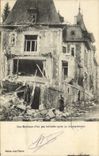 CPA Une Residence d'ete peu habitable pares un bombardement Militaria 