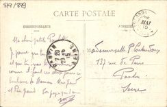 VINTAGE POSTCARD a not very livable Residence of summer avoid a Militaria bombardment