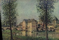 MODERN CARD Sisley Bords of Loing has Moret 1888
