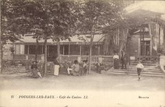 VINTAGE POSTCARD Pougues Water Coffee of the Casino