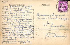 POSTAL Marsella de la VENDIMIA la cornisa que restaura el café