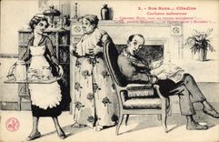 CPA Nos Bons Citadins Confusion malheureuse Folklore 