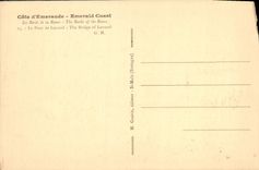 VINTAGE POSTCARD edges of Rancid the bridge of Lessard