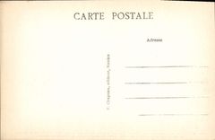 VINTAGE POSTCARD Nantes and its Chagements Before 1930 the Loire with the Brancas Quay towards the bridge of the Stock Exchange Train