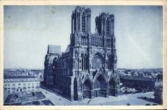 CPA Reims La Cathedrale 