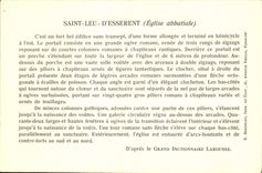 Iglesia santa de la abadía de Esserent del d del leu de la POSTAL de la VENDIMIA