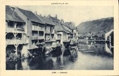 VINTAGE POSTCARD the Jura Ornans