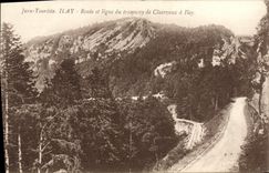 VINTAGE POSTCARD the Jura Touriste Ilay Coils and line of the tram of Clairvaix has Ilay