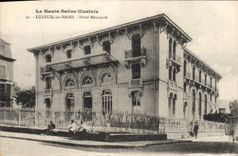 VINTAGE POSTCARD the High illustrated Saone Luxeuil les Bains Hotel Metropolis