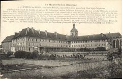 VINTAGE POSTCARD the High illustrated Saone Luxeuil les Bains Old secondary School Abbey free Colomban Saint