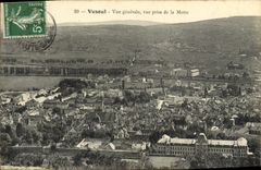 VINTAGE POSTCARD Vesoul View seen from of the Mound