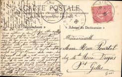 VINTAGE POSTCARD This Stand heavy sea and blow of storm