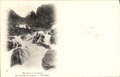 VINTAGE POSTCARD Surroundings De Cauterets the Cascade Of Lutour