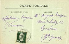 VINTAGE POSTCARD Capvern Les Bains the Refreshment bar the Park And the Road Of Bouride