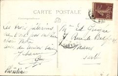 VINTAGE POSTCARD Basilica Of NR D Of the Oak the Miraculous Virgin Diocese of Mans