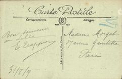 VINTAGE POSTCARD Lille After the Bombardment Street Quennette Militaria