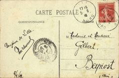 VINTAGE POSTCARD Lille Places Richebe the Faidberbe Monument