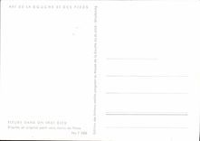 MODERN CARD Flowers In a Blue Vase Painted Without Hands