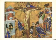 MODERN CARD French Painting Primitive the Henri Bellechose Known Of the Last Communion And Martyrdom