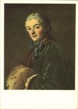 VINTAGE POSTCARD French Painting François Butcher Portrait Of Young woman To the Sleeve Museum of Louvre