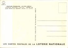 VINTAGE POSTCARD French Painting François Butcher Portrait Of Young woman To the Sleeve Museum of Louvre