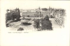 VINTAGE POSTCARD Caen the royal place Kiosk