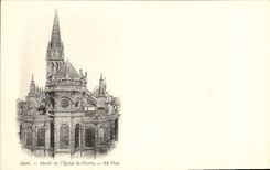 CPA Caen Abside de L'Eglise St Pierre
