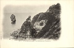 VINTAGE POSTCARD Long the Young lady of Fontenailles