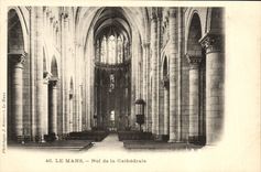 CPA Le Mans Nef de la Cathedrale
