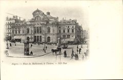 CPA Angers Place du Ralliement le Theatre