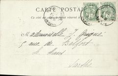 CPA Angers Boulevard de Saumur Tramway