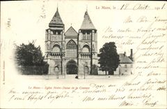 VINTAGE POSTCARD Mans Notre Dame Church of the Seam