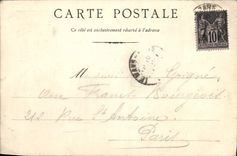 VINTAGE POSTCARD Mans Street of the tunnel