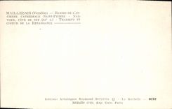 VINTAGE POSTCARD Maillezais Ruins De Lancienne Cathedral Saint Pierre