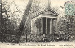 VINTAGE POSTCARD Rueil Park of Mamaison the temple of the love
