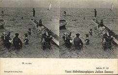 CPA A l'eau Vues Stereoscopiques Julien Damoy