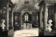 CPA Malmaison La Bibliotheque 