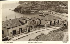 VINTAGE POSTCARD Port Bou Carretera de Francia