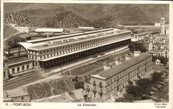 VINTAGE POSTCARD Bou Port Estacion