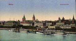 CPA Mainz Gesamtansicht Bateau