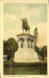 VINTAGE POSTCARD Liege the Equestrian Statue of Charlemagne