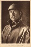 VINTAGE POSTCARD Albert 1st King of the Belgians Militaria Soldier